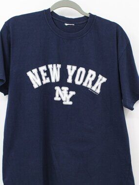 Unisex NEW YORK NY T-Shirt NAVY Blue med/lg